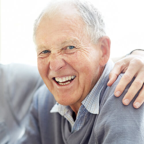 Older man with a big smile