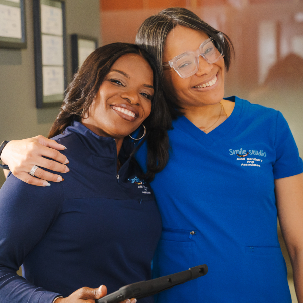 Dr. Judd and her teammate in their uniforms